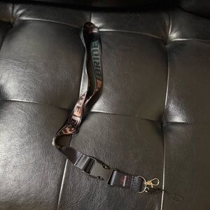 Black and Multicolor Lanyard Key Holder
